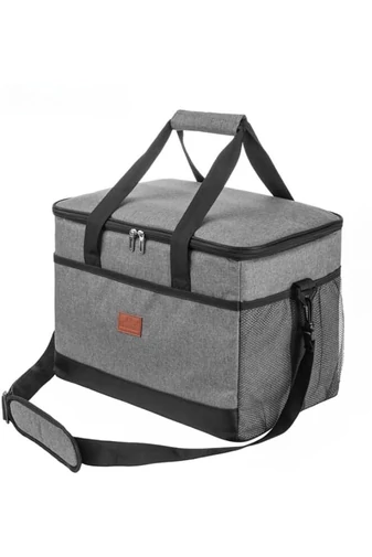  Torba termiczna Bonluo w kolorze czarnym, wykonana z wodoodpornego materiału, wymiary 31*42*28 cm