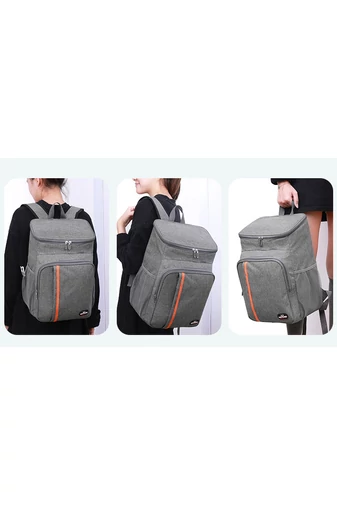  Czarny plecak ocieplany Bonluo wykonany z wodoodpornego materiału, wymiary 42*29*19 cm