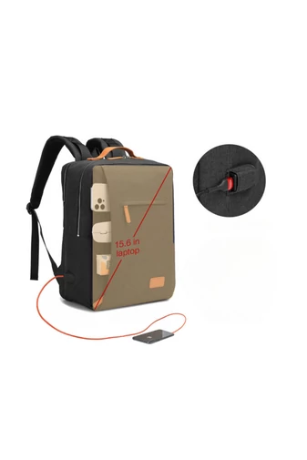 Bonluo Premium Quality Czarna aktówka biznesowa Wizzair Rozmiar (40*30*20 cm)