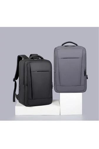 Plecak biznesowy Bonluo w kolorze szarym, idealny na podróż, wykonany z wysokiej jakości, wodoodpornego materiału, wymiary: 42 x 30 x 13 cm
