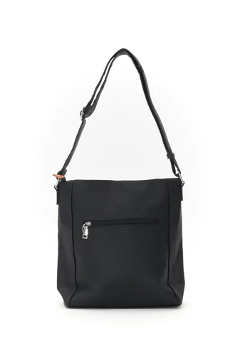  Czarna torebka listonoszka Bonluo z PU, rozmiar 29*24*9 cm