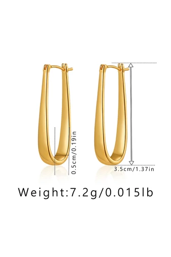  Eleganckie miedziane kolczyki ze złotem 18K. Minimalistyczny design i bardzo lekkie.