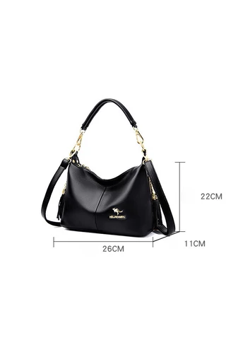  Torba na ramię Bonluo Cherry wykonana z ekoskóry, rozmiar 22*26*11 cm