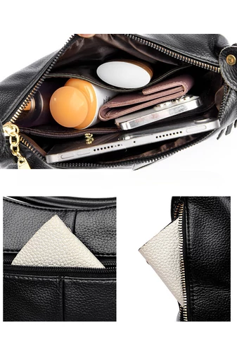  Torba na ramię Bonluo Cherry wykonana z ekoskóry, rozmiar 22*26*11 cm