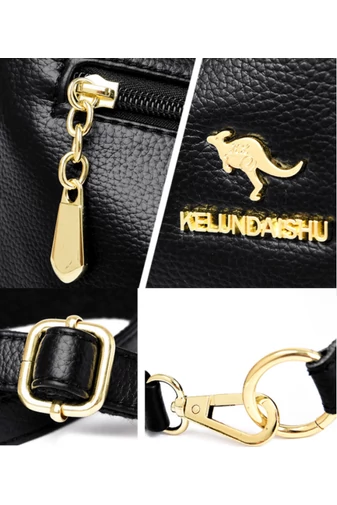  Torba na ramię Bonluo Cherry wykonana z ekoskóry, rozmiar 22*26*11 cm