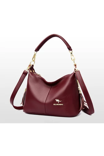  Torba na ramię Bonluo Cherry wykonana z ekoskóry, rozmiar 22*26*11 cm