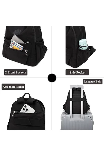  Wielofunkcyjny plecak w kolorze wiśniowo-czerwonym, wykonany z wodoodpornej tkaniny Oxford, wymiary 30*26*13 cm