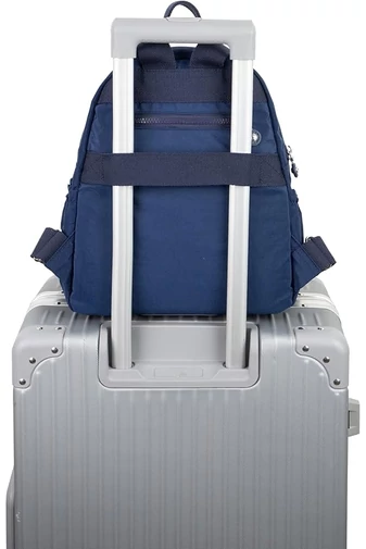 Wielofunkcyjny ciemnoniebieski plecak wykonany z wodoodpornej tkaniny Oxford, wymiary 30*26*13 cm