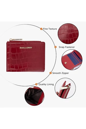  Mały zielony portfel składany na pół z imitacji skóry lakierowanej ze wzorem krokodyla, wymiary 9,5*11,5*3 cm