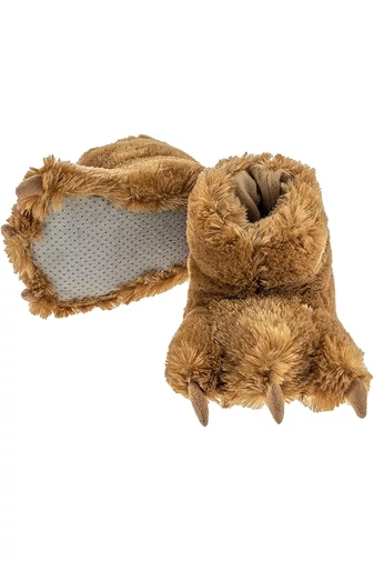  Zabawne kapcie unisex z pazurami niedźwiedzia, brązowe, rozmiar plus (33-37)