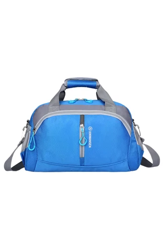  Niebieska wielofunkcyjna torba podróżna i sportowa o nowoczesnym i praktycznym designie, rozmiar Ryanair (39*22*20 cm)