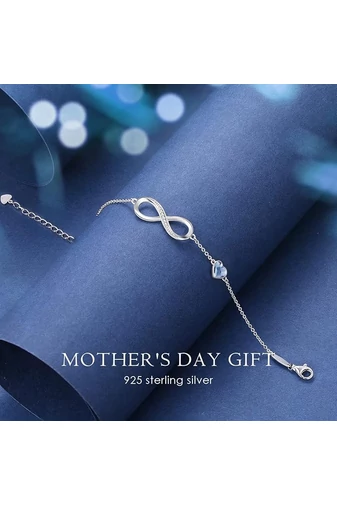  Elegancka bransoletka ze srebra próby 925 ozdobiona kryształami austriackimi. Najwyższa jakość.