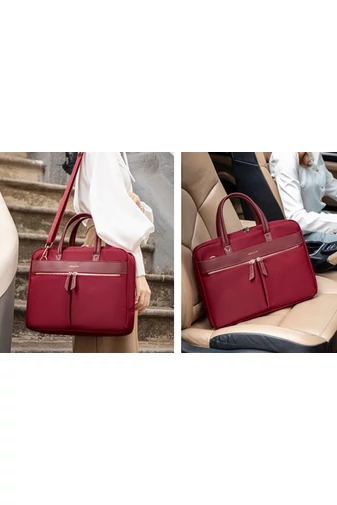  Torba na laptopa Bonluo Cherry wykonana z wodoodpornego poliestru, rozmiar (30*40,5*10 cm)