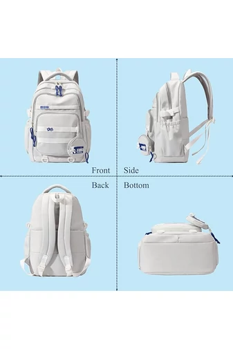 Torba szkolna Bonluo w kolorze jasnoniebieskim z dołączonym mini portfelem, rozmiar 47*31*16 cm