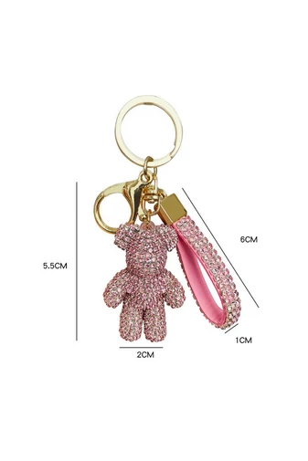  Brelok Bonluo z imitacją diamentowego misia