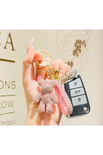  Brelok Bonluo z imitacją diamentowego misia