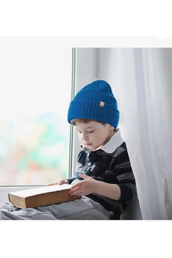 Zestaw dziecięcy Bonluo Blue: czapka, szalik i rękawiczki