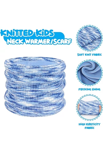 Zestaw dziecięcy Bonluo Blue: czapka, szalik i rękawiczki