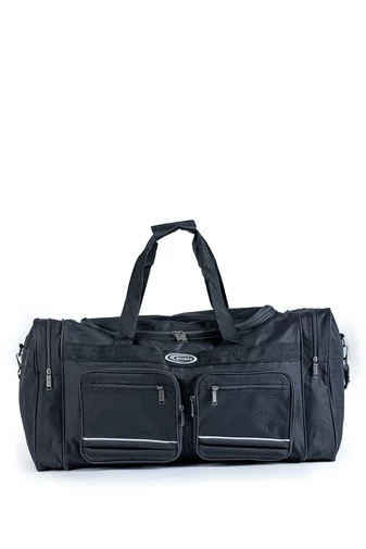  Czarna poliestrowa torba podróżna XL (85 cm)