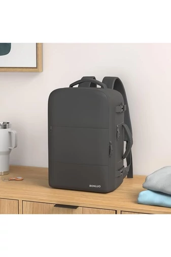  Plecak wielofunkcyjny Wizz Air 40*30*20 cm, czarny, Bonluo, z miejscem na laptop 15.6''