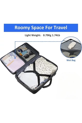  Plecak wielofunkcyjny Wizz Air 40*30*20 cm, jasny królewski niebieski, Bonluo, z miejscem na laptop 15.6''