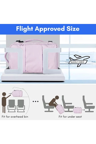  Plecak wielofunkcyjny Wizz Air 40*30*20 cm, jasnofioletowy, Bonluo, z miejscem na laptop 15.6''