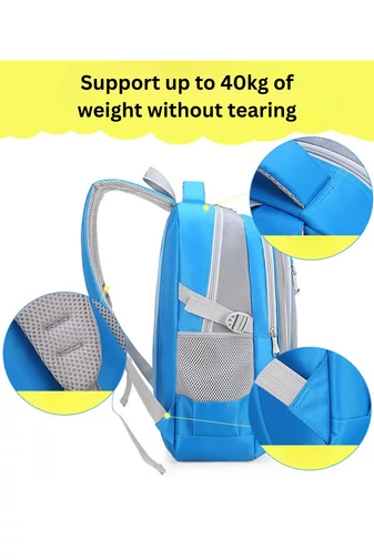  Ciemnoniebieski plecak szkolny z wodoodpornym wzorem Wizzair i Ryanair Rozmiar 40*30*20 cm