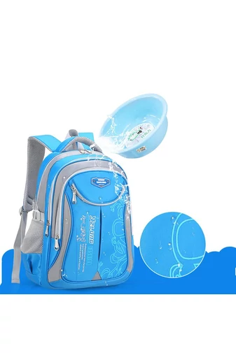  Ciemnoniebieski plecak szkolny z wodoodpornym wzorem Wizzair i Ryanair Rozmiar 40*30*20 cm