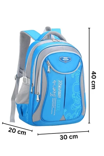  Ciemnoniebieski plecak szkolny z wodoodpornym wzorem Wizzair i Ryanair Rozmiar 40*30*20 cm