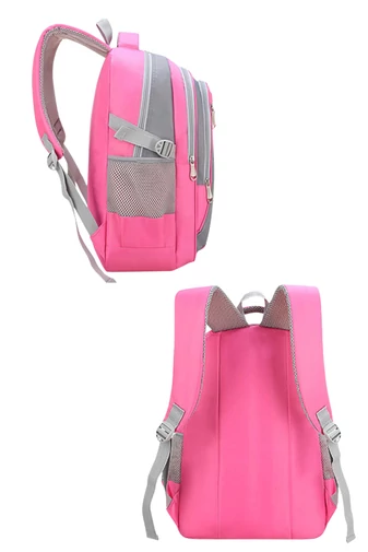  Różowy plecak szkolny z wodoodpornym wzorem Wizzair i Ryanair Rozmiar 40*30*20 cm