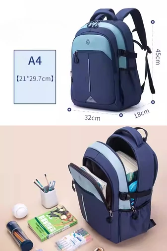  Wodoodporny, ergonomiczny plecak premium wykonany z wytrzymałej i lekkiej tkaniny Oxford ZUONU Cherry z czarnym wykończeniem 45*32*18 cm