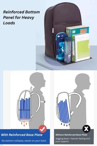  Wodoodporny, ergonomiczny plecak premium wykonany z wytrzymałej i lekkiej tkaniny Oxford ZUONU Cherry z czarnym wykończeniem 45*32*18 cm