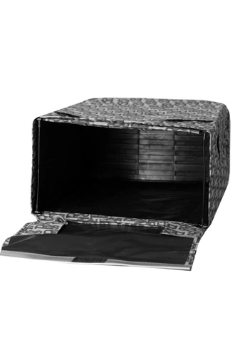  Dwukołowy wózek sklepowy, składany, trwały, Ormi Brown ze wzorem