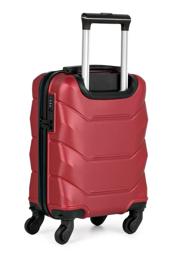 Walizka kabinowa Bonluo wiśniowa ABS Wizzair Ryanair 40x30x20 cm lekka pojemna