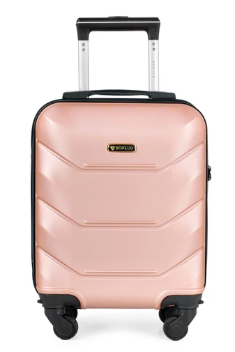  Walizka kabinowa Bonluo czarna ABS Wizzair Ryanair 40x30x20 cm