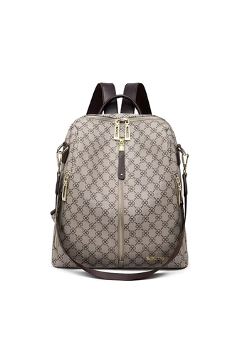  Plecak damski Bonluo, jasnobrązowy, ze wzorem, rozmiar 33*27*12 cm