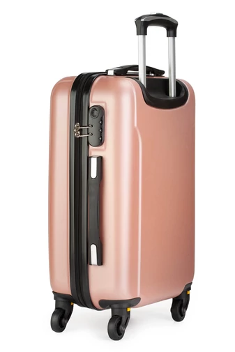  Duży wózek z sztywnymi ścianami z tworzywa ABS w kolorze różowego złota, 75*44*28 cm