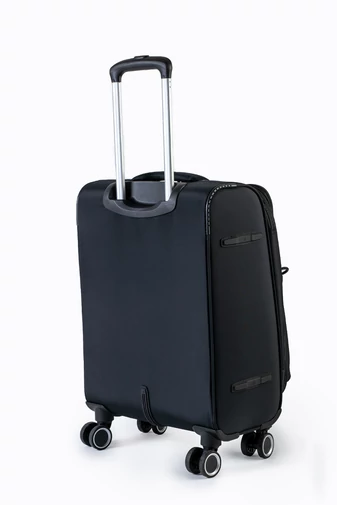  Niezwykle lekki czarny wózek kabinowy wykonany z wodoodpornego poliestru 56*37*21 cm