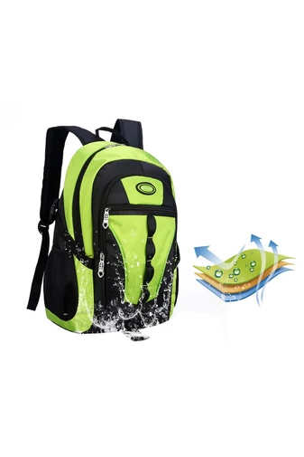  Wodoodporny plecak poliestrowy w kolorze czerwonym i czarnym z wieloma przegrodami 46*32*19 cm