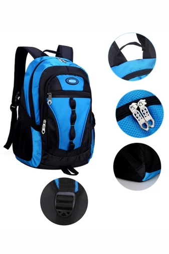  Wodoodporny plecak poliestrowy w kolorze czerwonym i czarnym z wieloma przegrodami 46*32*19 cm