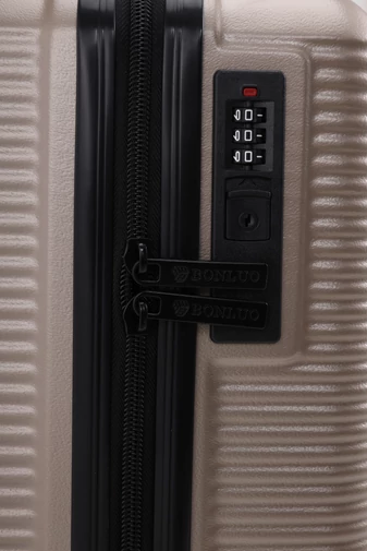 Walizka kabinowa Bonluo ciemnoszara Wizz Air twarda 55×40×20 cm odpinane koła