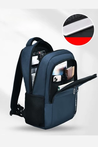  Wielofunkcyjny wodoodporny niebieski plecak szkolny idealny na laptopa z portem USB 46*32*15 cm