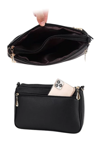 Damska torba na ramię z brązowego PU, wodoodporna, elegancka, z inicjałem V, 26*16*8 cm