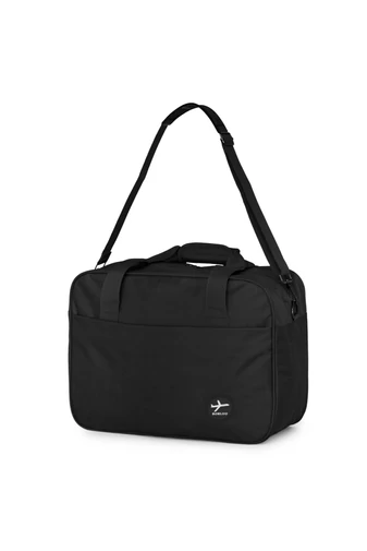 orba podróżna Wizz-Air czarna (40×30×20), wodoodporna, z mocowaniem do walizki