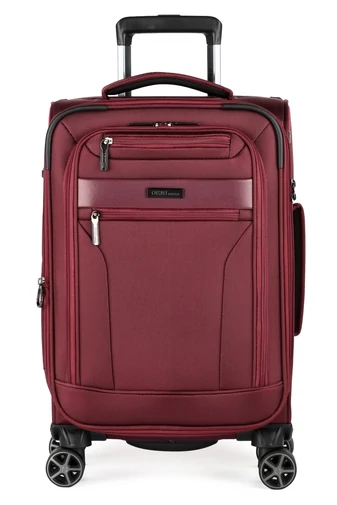  Wózek średniej wielkości wykonany z poliestru premium 750D, niezwykle wytrzymały, w kolorze wiśniowym, 68*41*26 cm