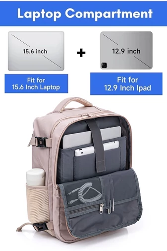  Plecak wielofunkcyjny Wizz Air 40*30*20 cm, khaki, Bonluo, z miejscem na laptop 15.6''
