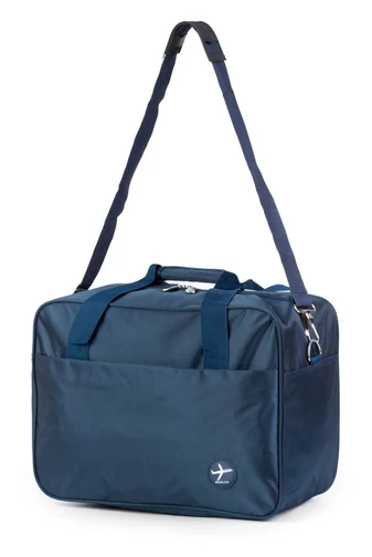  Ciemnoniebieska torba podróżna Wizz-Air (40×30×20), wodoodporna, z mocowaniem do walizki