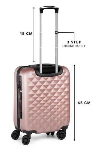 Walizka kabinowa Bonluo ciemnozielona Wizz Air Ryanair 40×30×20 cm twarda odpinane koła