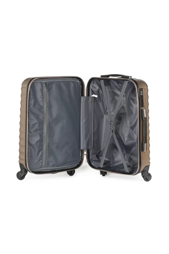 Zestaw wózków ściennych z wytrzymałego tworzywa ABS w kolorze szampańskim