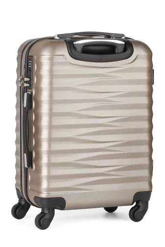 Zestaw wózków ściennych z wytrzymałego tworzywa ABS w kolorze szampańskim